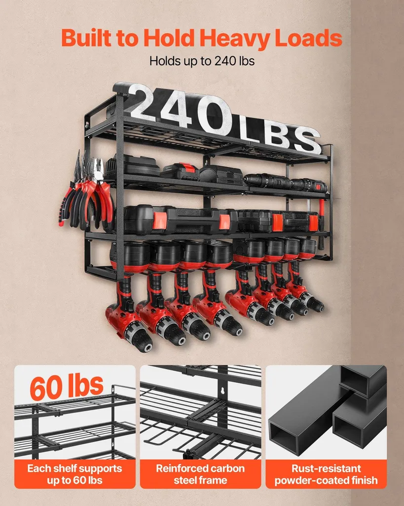 Support mural pour outils permettant de libérer votre établi - 5