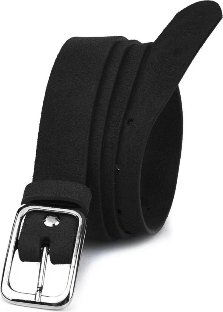 Ceinture Beltimore kraa92100 en cuir véritable noir pour homme chic