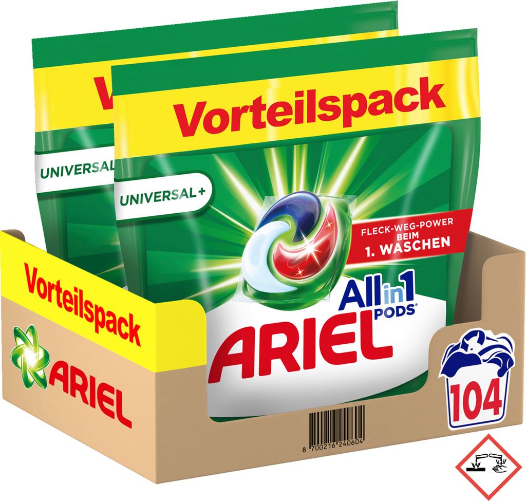 Ariel All-in-1 Pods Universal 104WL Produktbild 