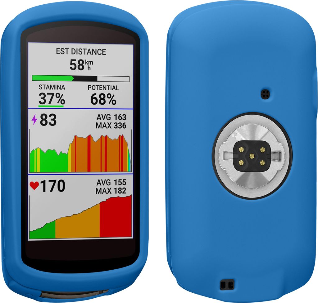 kwmobile Hülle kompatibel mit Garmin Edge 1040 / 1040 Solar - Silikon GPS Fahrrad Case Schutzhülle