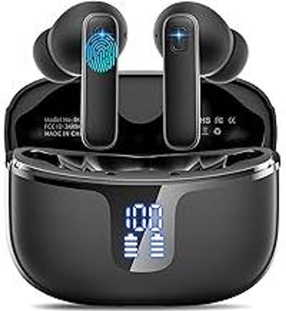 Bluetooth Kopfhörer, 2026 Stereo-Bass 3.0 Kopfhörer Kabellos Bluetooth, ENC Noise Cancelling Wireless Earbuds, 48 Std Spielzeit USB-C in Ear Ohrh...
