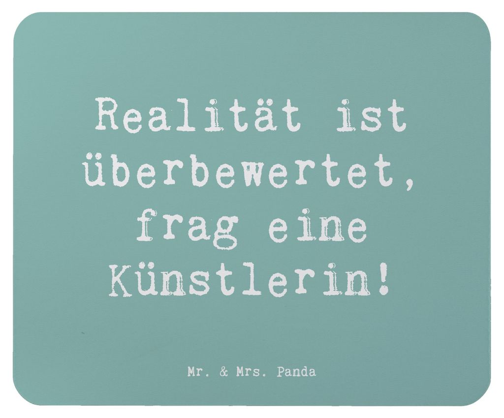 Mr. & Mrs. Panda Mauspad Spruch Künstlerin Traum - Meeresbrise - Geschenk, Kreativität, laptop mousepad, Kreativindustrie, phantastisch, Berufspr...