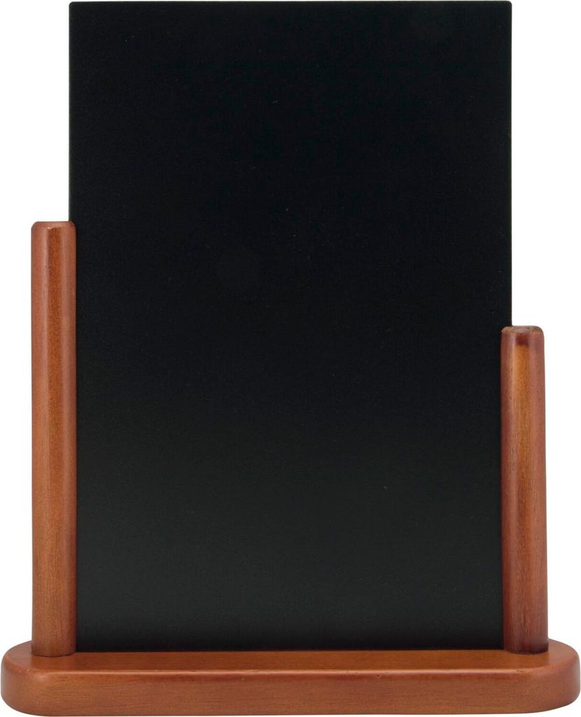 Securit Tischaufsteller ELEGANT klein mahagoni