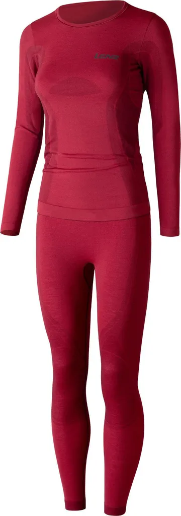 Set Intimo Donna Lenz Merino Rosso XS/S | Morbidezza e Calore