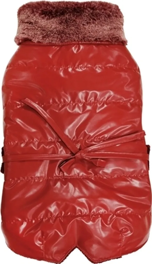 Cappottino Rosso per Cani Croci Bull Chic: Caldo, Comodo e Impermeabile