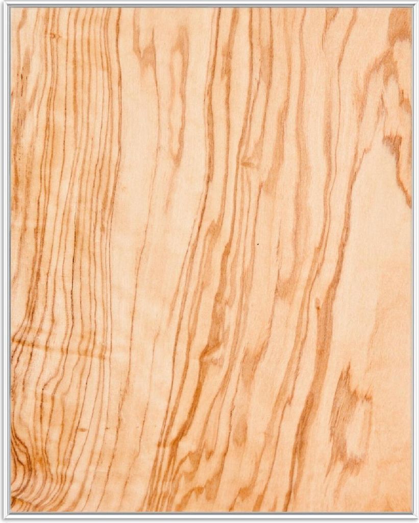 Wallario Wandbild Holzmuster - Oberfläche mit Holzmaserung VI, Größe: 40,30 x 50,30 cm, Poster mit weißem Aluminiumrahmen