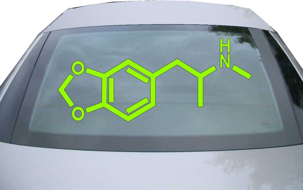 Indigos UG - Aufkleber Heckscheibe & Motorklappe DE2293 - neongrün - 600x257 mm - Ecstasy Formel - Auto Scheiben Fenster Heckklappe Tuning Racing ...