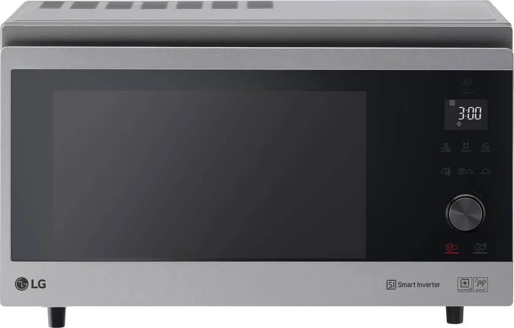 LG MJ3965ACS Micro-ondes Smart Inverter 39 Litres Gril et Chaleur Tournante
