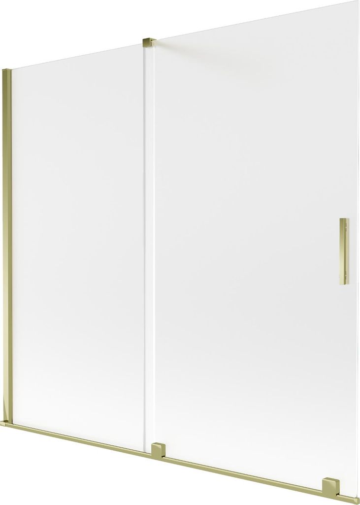 Mexen Velar Duschabtrennung 2-teilig verschiebbar 170 x 150 cm, matt, gold - 896-170-000-31-50