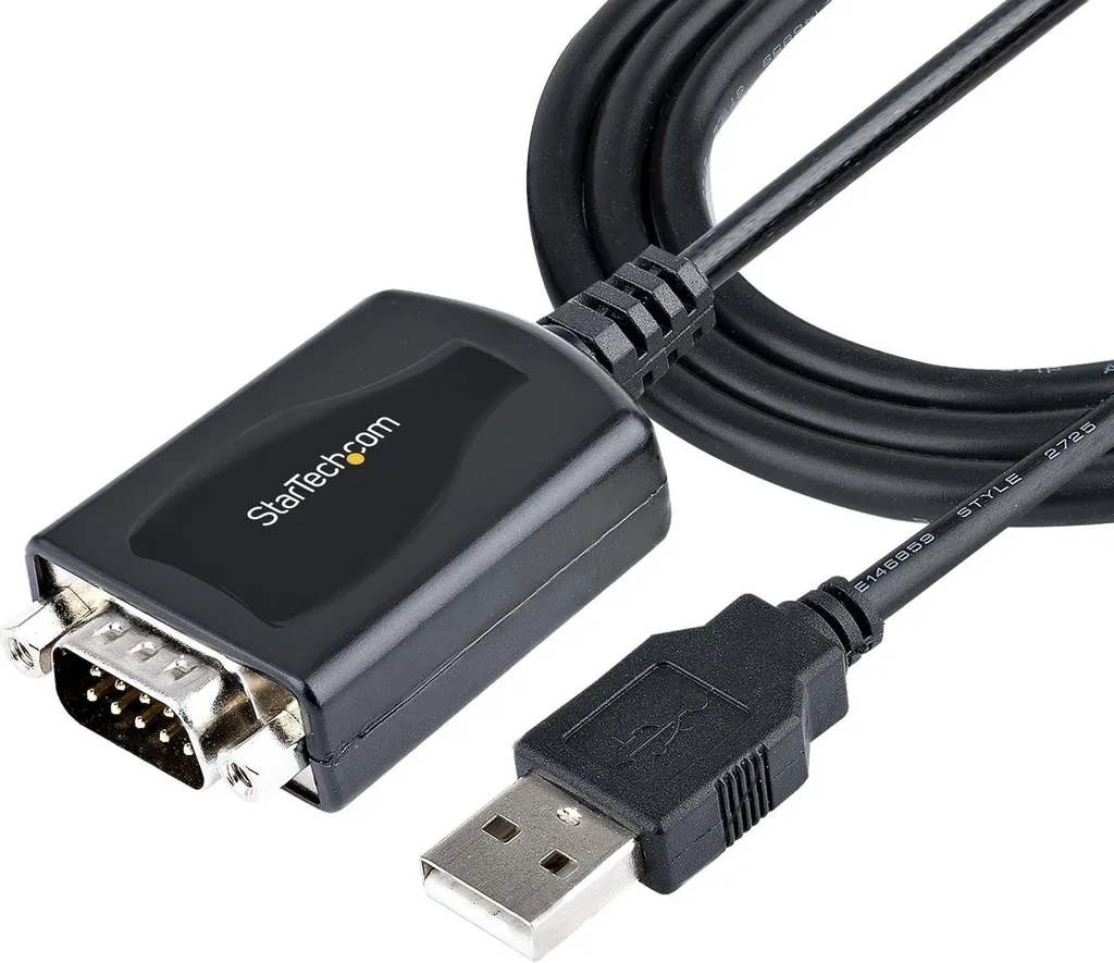 StarTech.com 1P3FPC-USB-SERIAL adattatore per inversione del genere dei cavi DB-9 USB Type-A (4 pin) USB 2.0 Nero