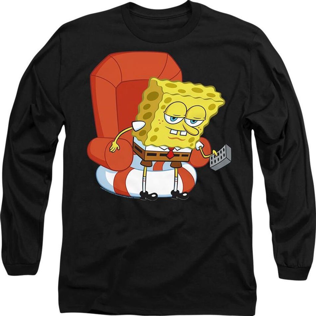 SpongeBob SquarePants - "Head Out Meme" T-Shirt für Herren/Damen Uni TV10723 (XL) (Schwarz)