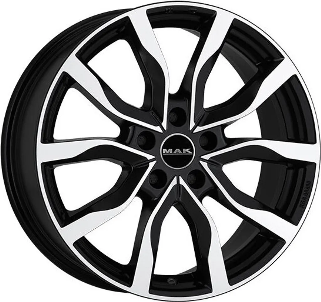 Jantes alliage MAK Highlands 8x19 5x108 ET45 Black Mirror haut de gamme