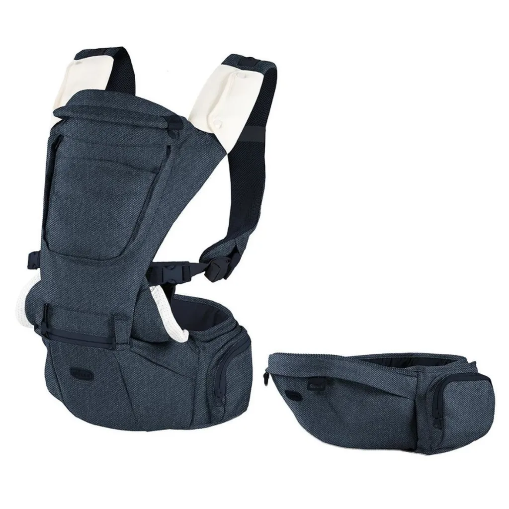 Évitez le Mal de Dos avec le Porte-Bébé Chicco Easy Fit Denim Mesh