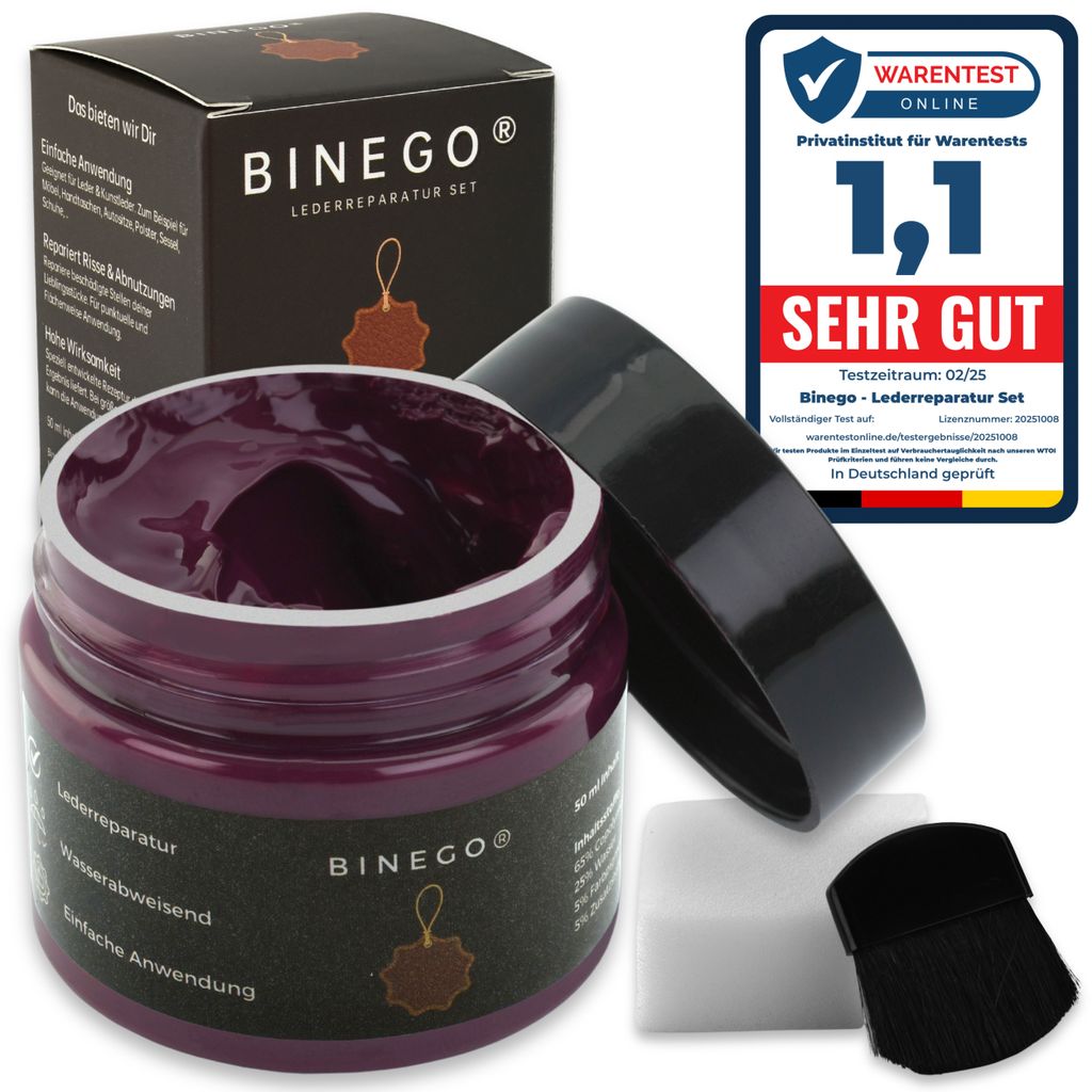 Binego® Lederreparaturset Leder & Kunstleder Reparatur Set Produktbild 