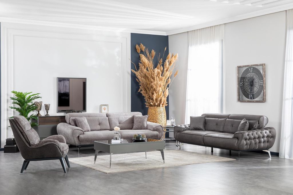 Italienische Stilmöbel Wohnzimmer Luxus Sofa Design Couch Dreisitzer