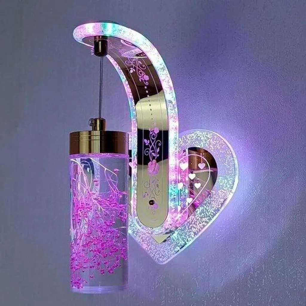 Luminaire mural pour TV et chambre à coucher avec LED 3 ambiances