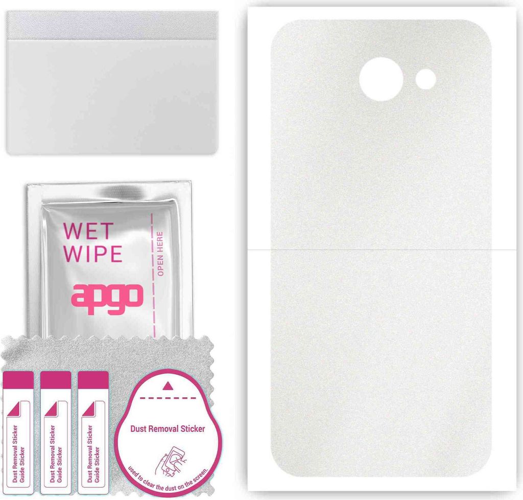 apgo Rückseite Schutzfolie, Skin, kompatibel mit Samsung Galaxy A8 (2016), Hinten Displayschutzfolie aus Vinylfolie, kratzfest, einfache Montage -...