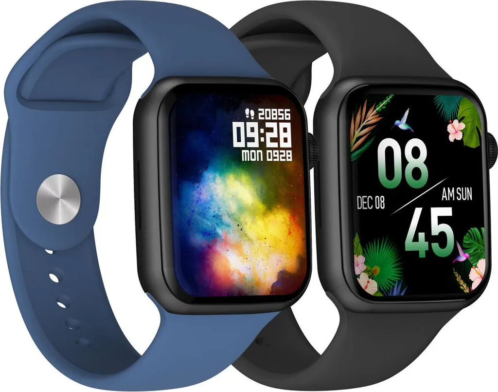 Smartwatch DCU COLORFUL 2 Étanche Bleu Noir - Autonomie et Écran Couleur