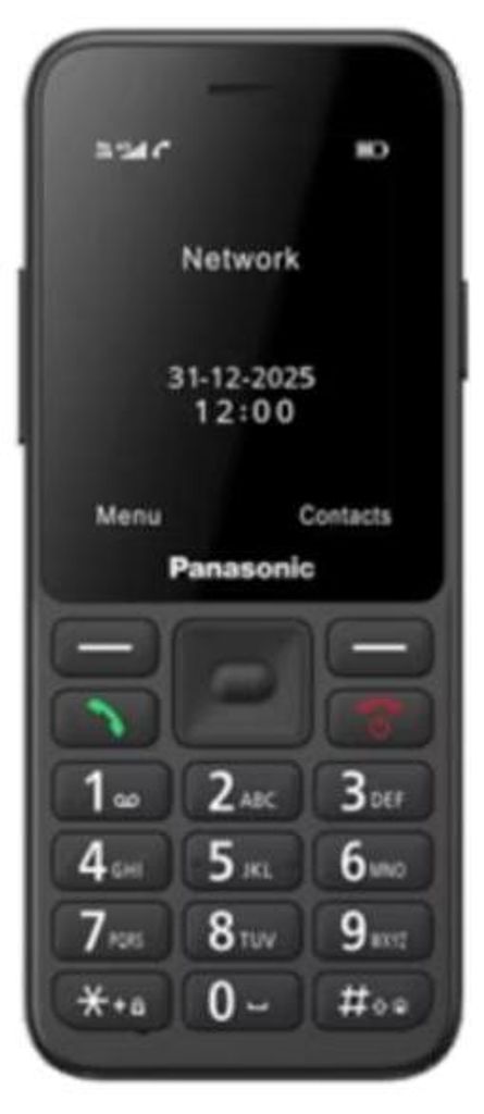 Panasonic KX-TU260EXB, Balken, 6,1 cm (2.4"), 1,2 MP, Produktbild 