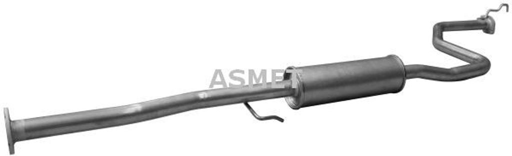 ASMET 13.006 Mittelschalldämpfer Schalldämpfer für HONDA CIVIC VI Hatchback (EJ, EK) CIVIC VI Stufenheck (EJ, EK)