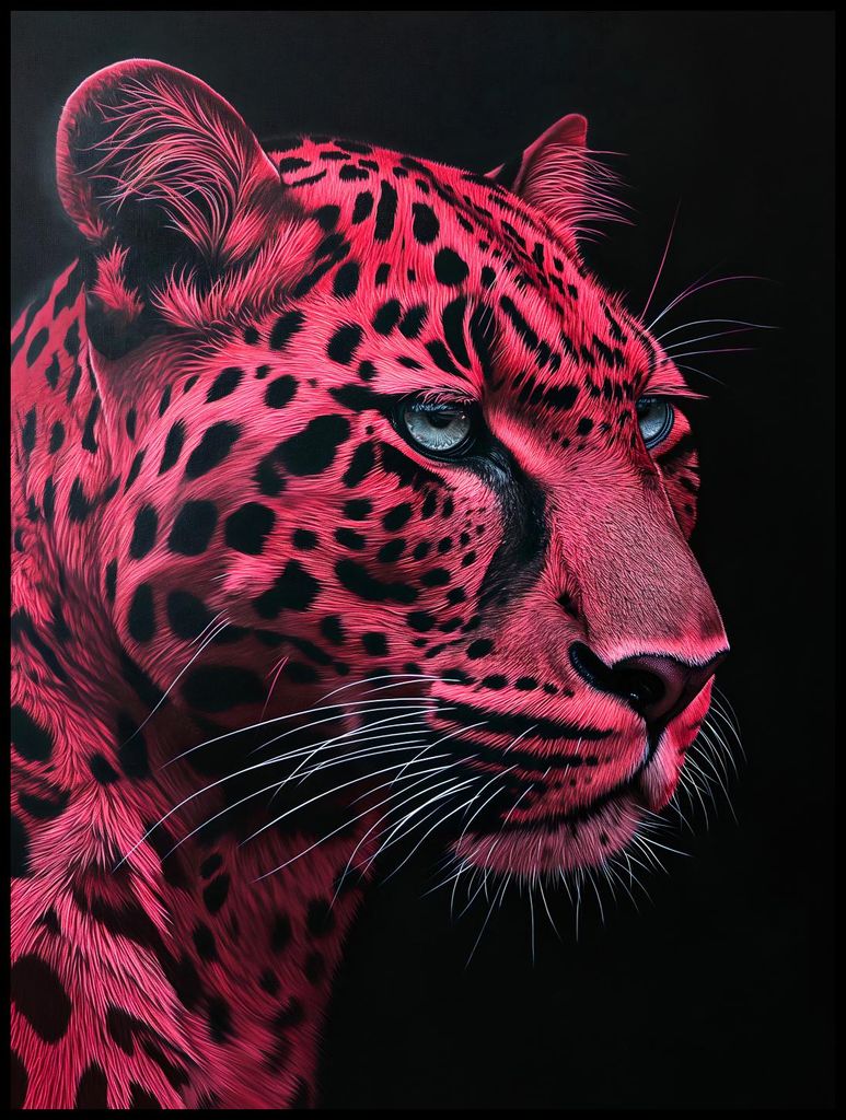 Plakat 75x100cm Scharlachroter Jaguar