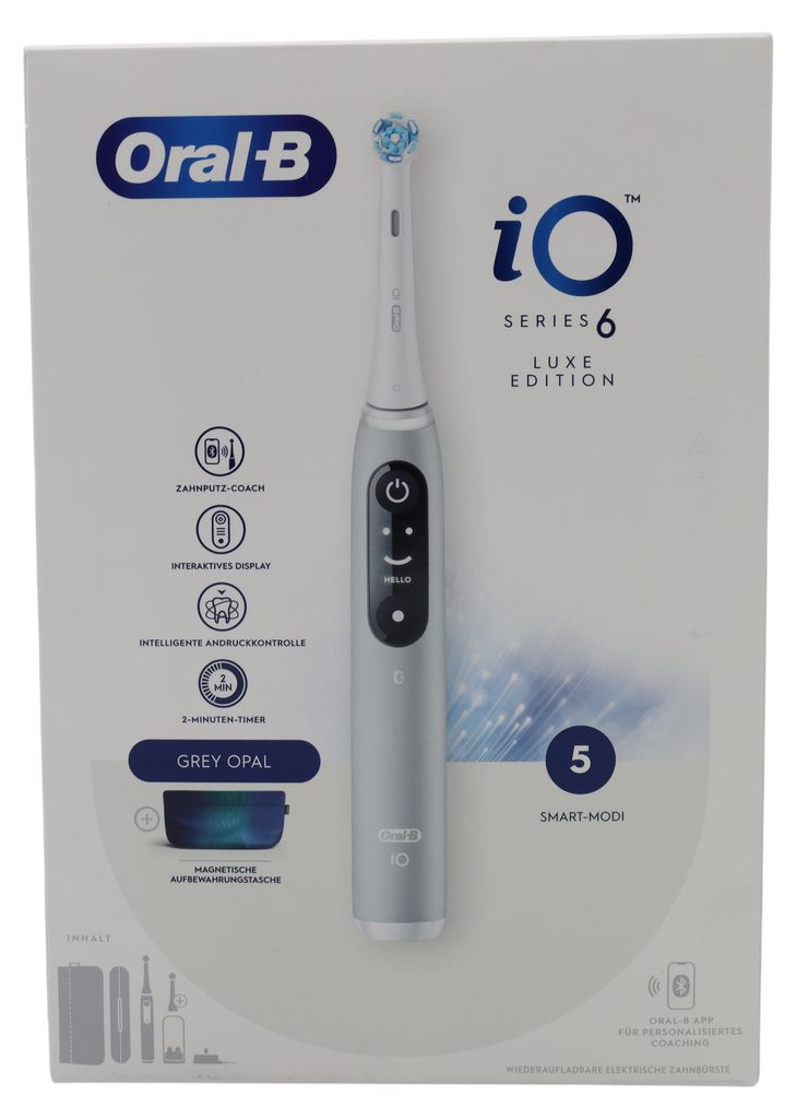 Brosse à dents électrique Oral-B iO Series 6 Grey Opal Luxe Image du produit 
