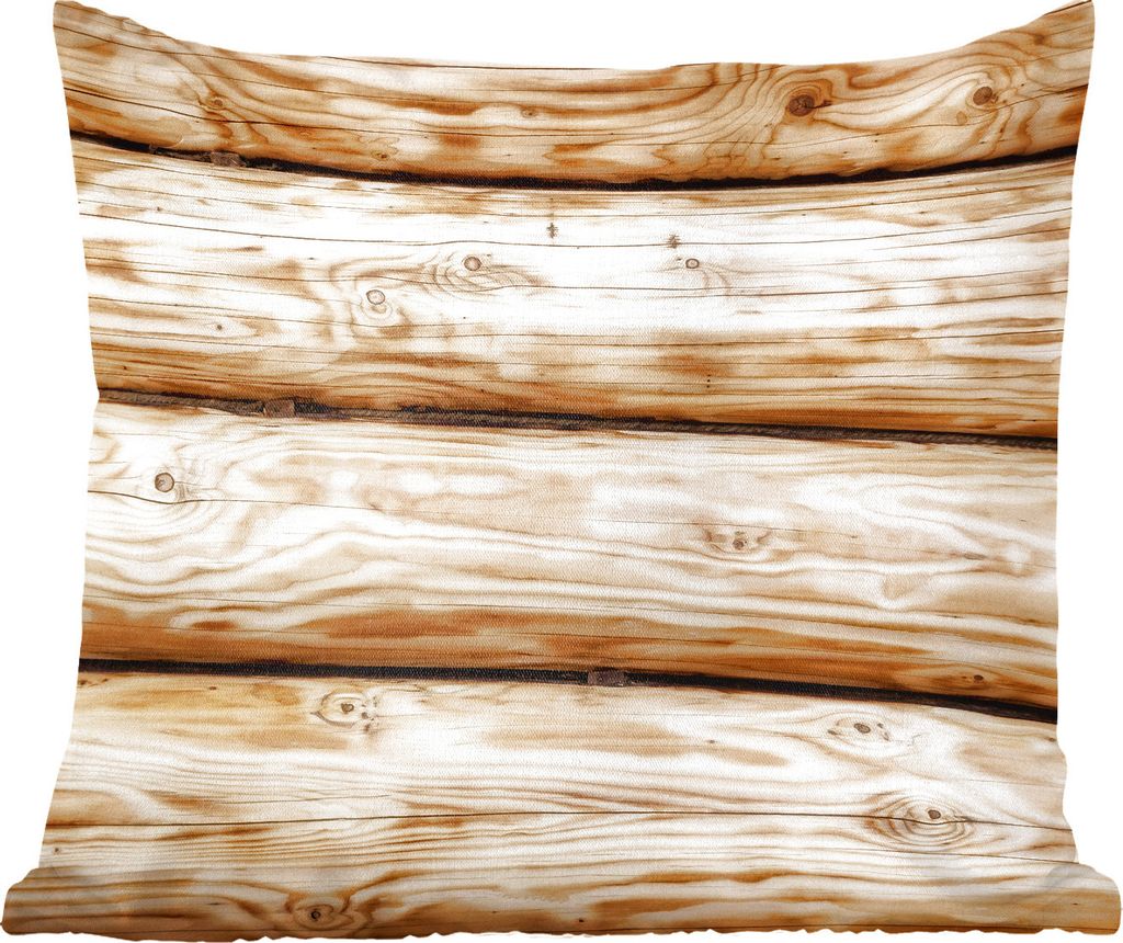 MuchoWow Zierkissen Sofakissen Wohnzimmer Dekokissen 50x50 cm Vintage - Holz - Regal - Design - Komfort - Sofakissen