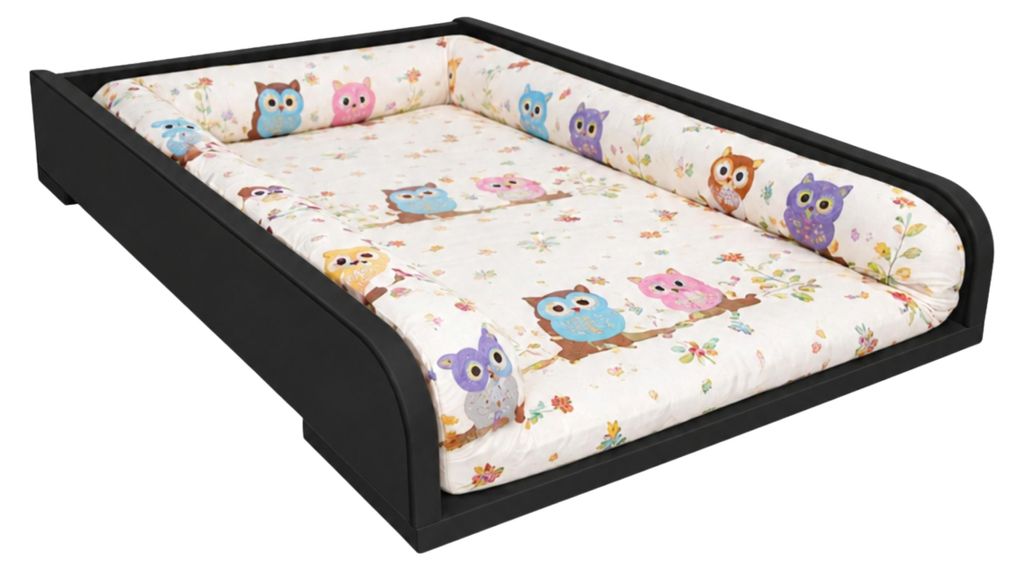 Universal Wickelaufsatz für Kommode Schwarz 50x70 cm Produktbild 