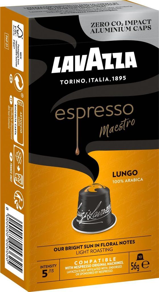 LAVAZZA Espresso Maestro Lungo Kaffeekapseln Arabicabohnen 56,0 g