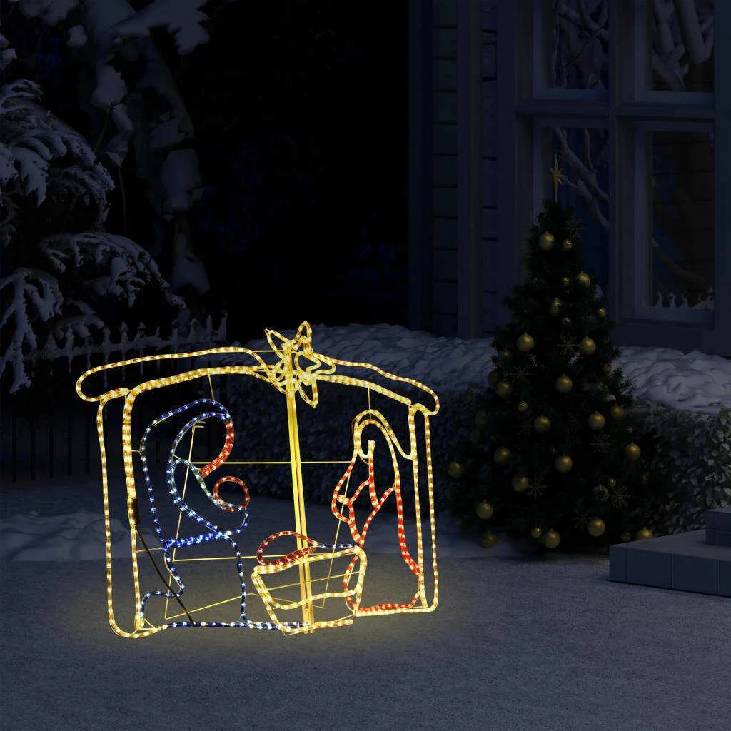 Crèche de Noël 240 LEDs 116cm : La Solution pour un Décor Grand Format