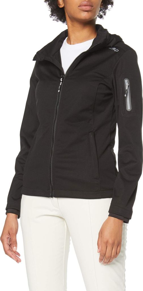 Cmp Woman Jacket Zip Hood U901 Nero 46