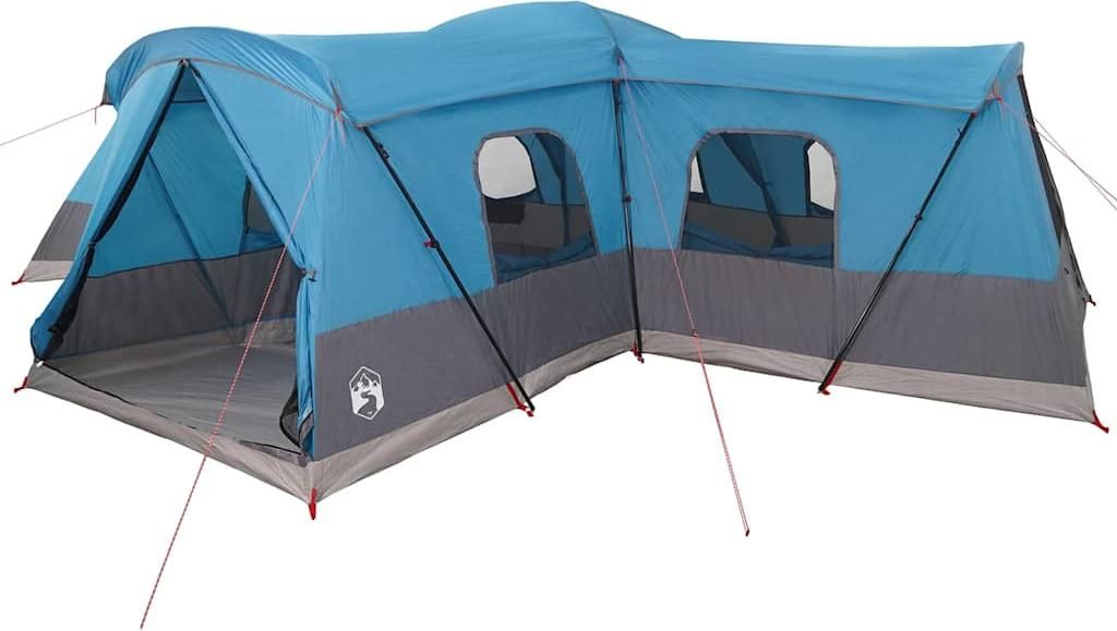vidaXL Zelt für 16 Personen mit Dach Blau 680 x 510 x 210 cm