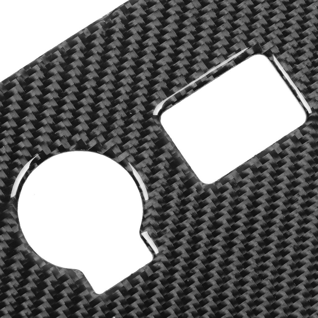 Zigarettenanzünder-Panel-Abdeckungsaufkleber, Kohlefaser-Zierdekor, passend für Prius 2012–2015, Rechtslenker