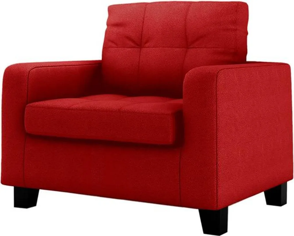 Fauteuil design rouge Gloss-Margo red avec finitions haut de gamme
