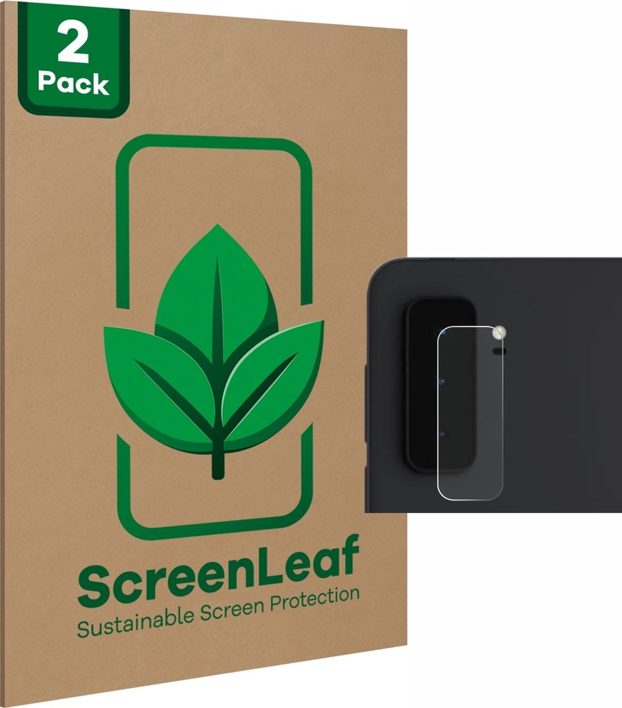 2x ScreenLeaf Schutzfolie für Microsoft Surface Duo 2 (NUR Kameraschutz) nachhaltiger Displayschutz Display Schutz Folie Klar Transparent