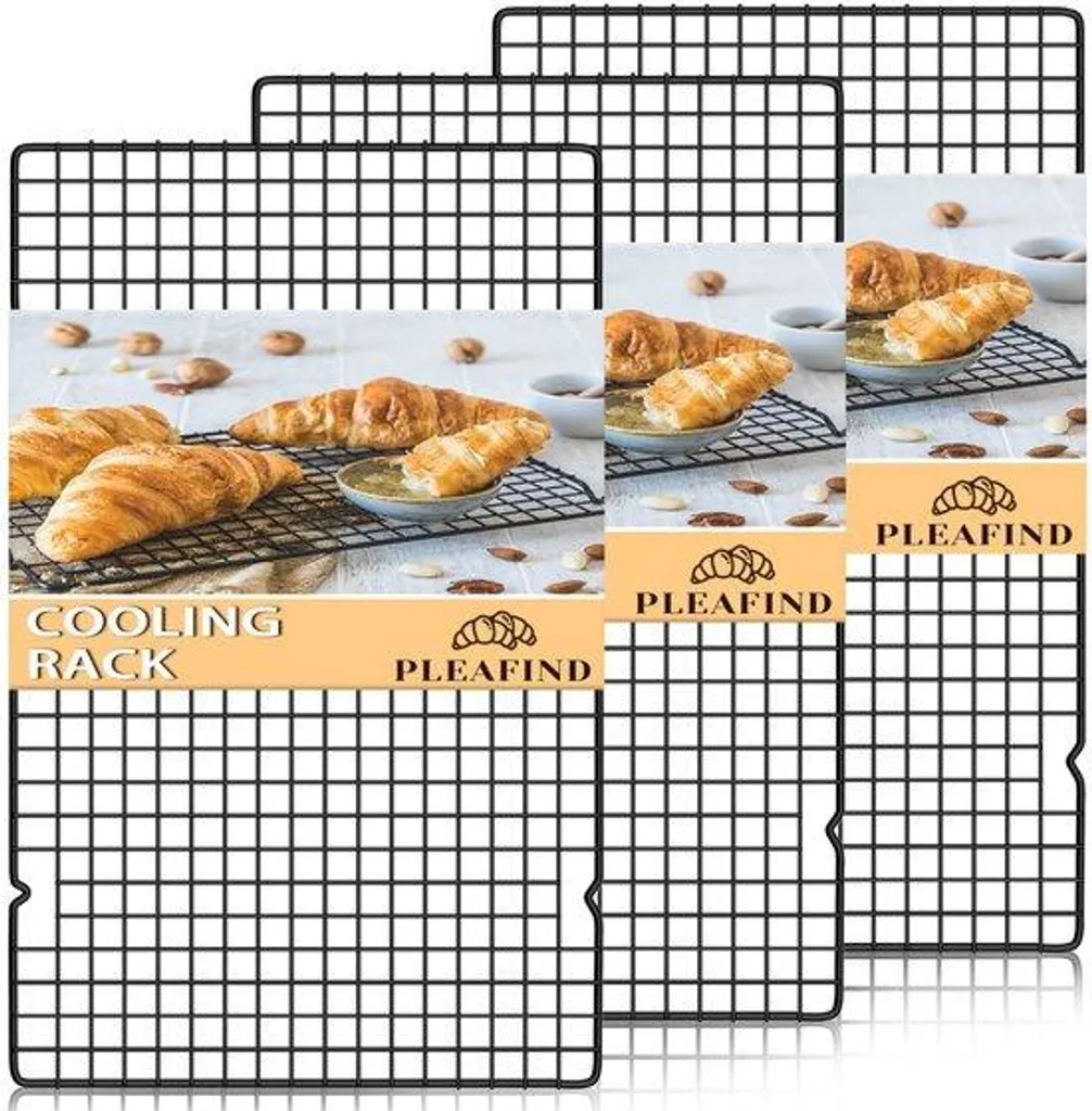 Clayettes de rechange pour frigo et grille de séchage noir lot de 3 pcs