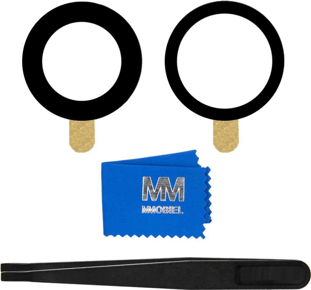 MMOBIEL Back Rück Kamera Glas Linse Ersatz für iPhone 13 / 13 Mini - inkl. Pinzette + Tuch