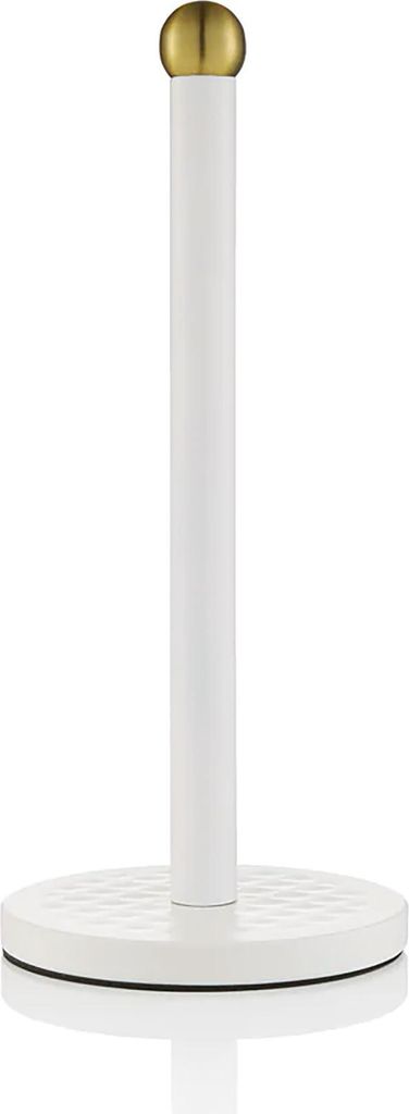SWAN SWKA17521WHTN Küchenrollenhalter aus Hochwertiger Edelstahl (Stehend), Stabiler, Elegantes Weiß