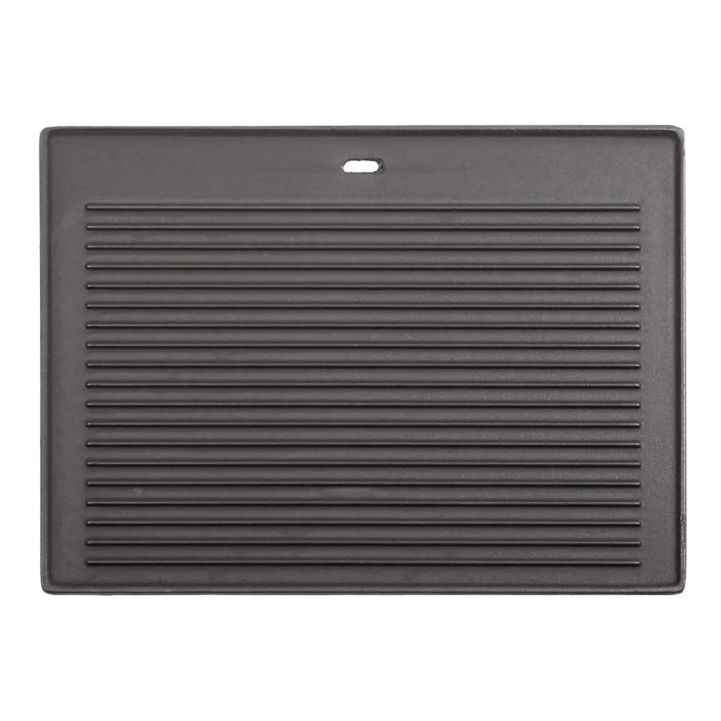 Plaque de cuisson pour barbecue fonte réversible idéale pizza et gril