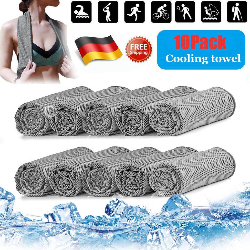 30X100CM Kühlendes Handtuch Mikrofaser Sporthandtuch Kühltuch Cooling Towel 