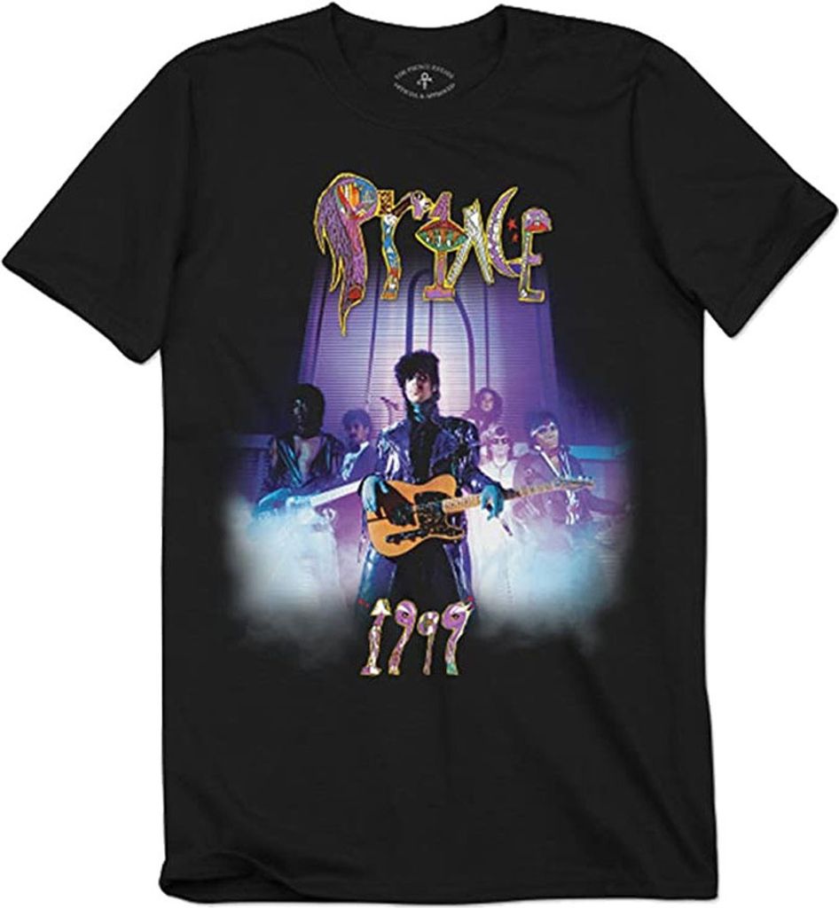 Prince - "1999" T-Shirt für Herren/Damen Uni RO709 (S) (Schwarz)