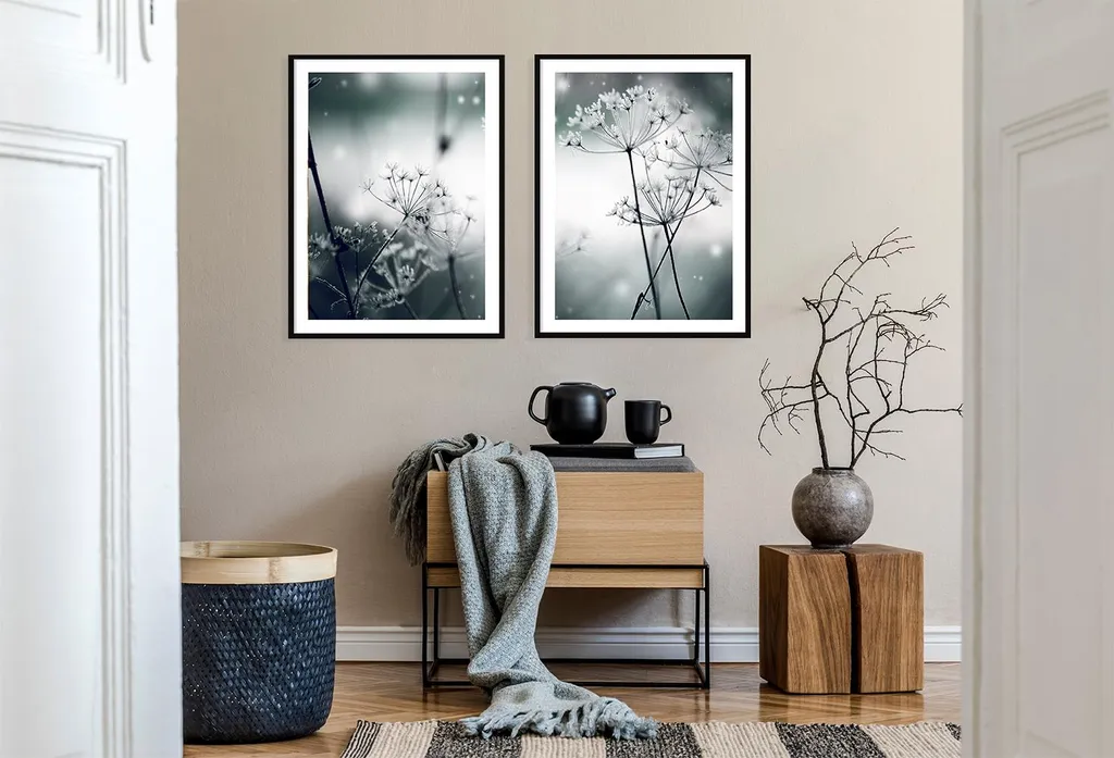 Tableau Décoratif Pissenlits Boho P2073 Set de 2 Cadres 53x73cm - 2