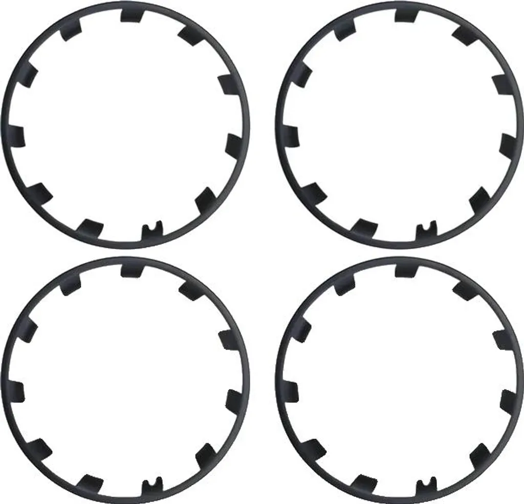 Set 4 Coperture Mozzi Ruota Matte Black - Upgrade Estetico Auto