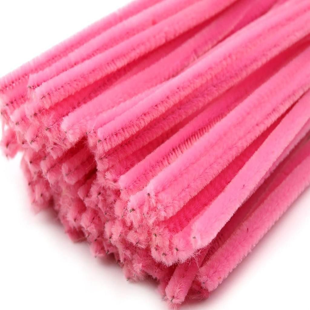 Scovolini in ciniglia Meyco in rosa 50cm 10 pezzi Immagine del prodotto 