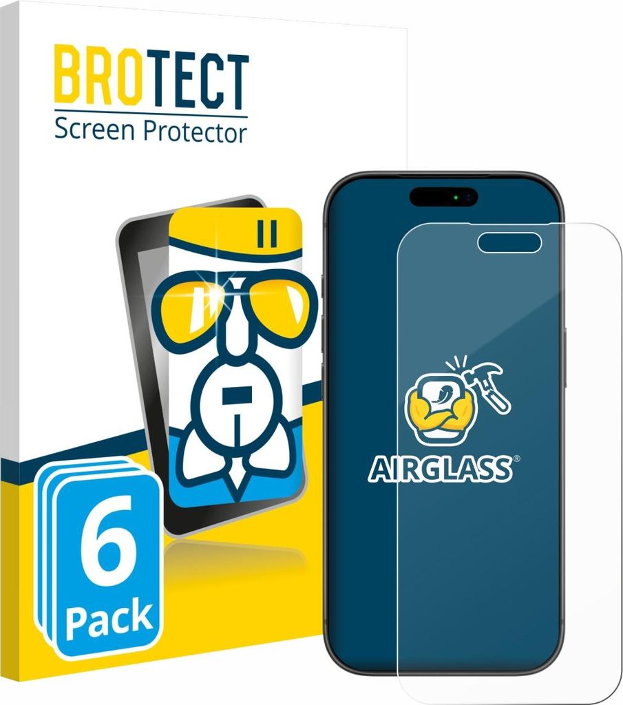 6x BROTECT Schutzglas für Apple iPhone 17 Pro Max Schutzfolie Panzer Folie Glas Display Schutz klar