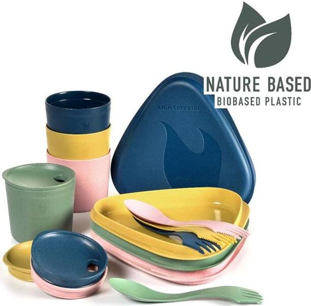 Light My Fire Set MYCUP LID SHORT 4er-Pack NATURE