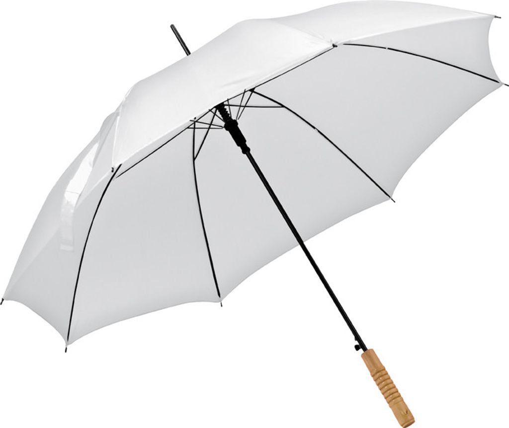 A white umbrella is shown against a white background.