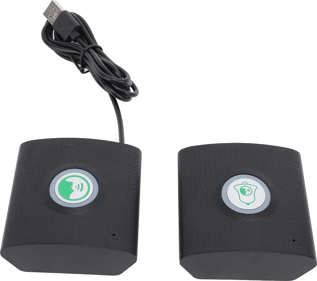 Sonnette rechargeable USB interphone 2 voies volume réglable bureau - 3