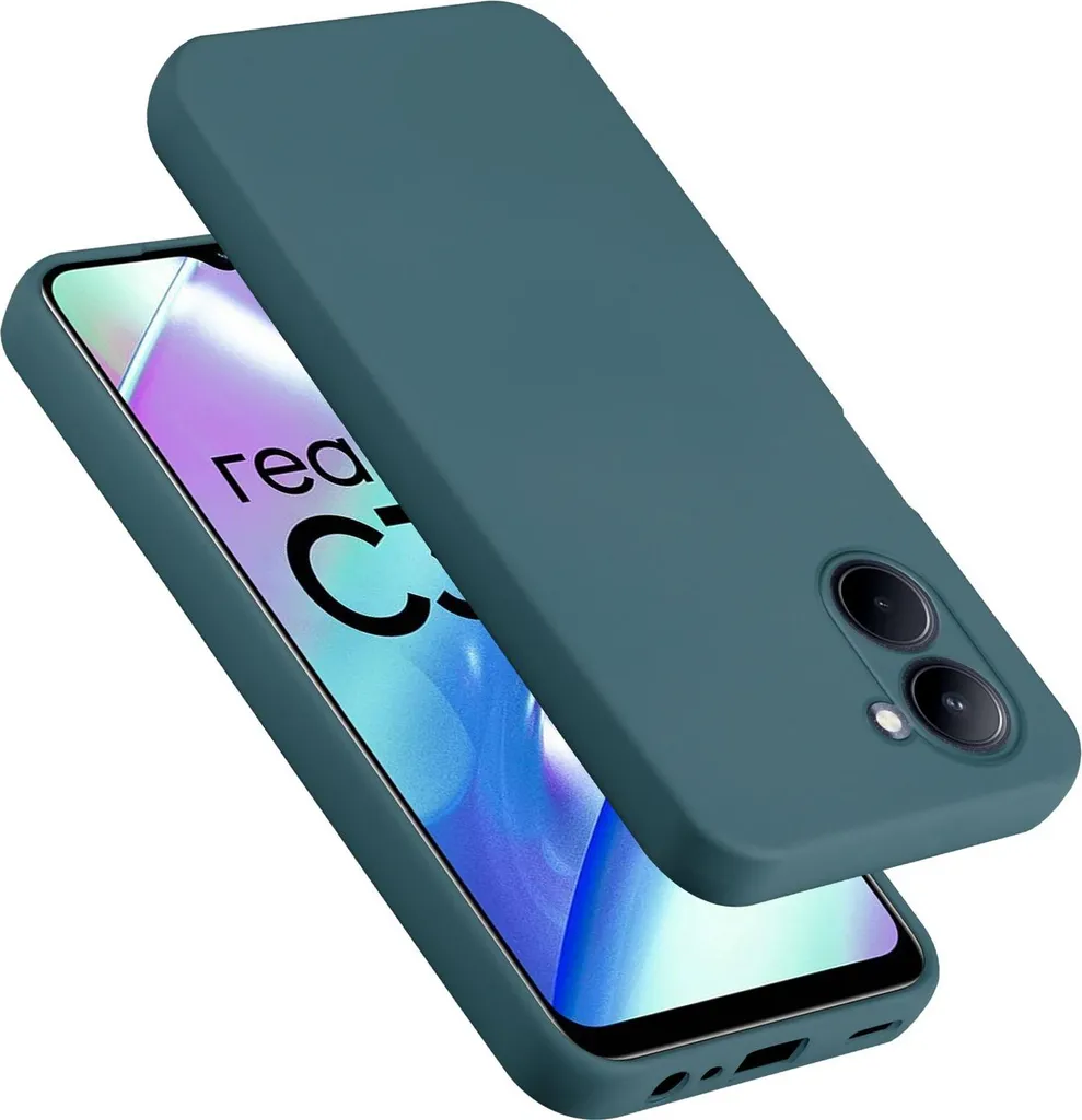 Custodia Cadorabo per Realme C33 in Silicone Liquido - Protezione Premium