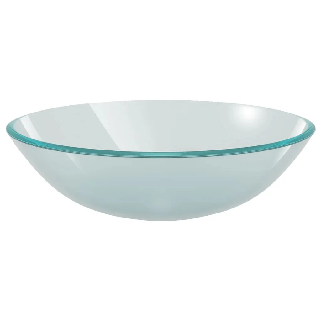 Set Lavabo da Appoggio Vetro Satinato vidaXL - Design Contemporaneo - 14